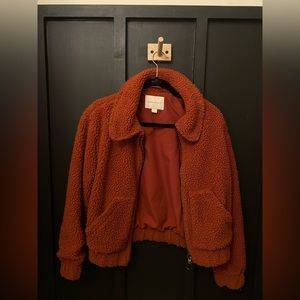Aeropostale Orange Fleece Jacket